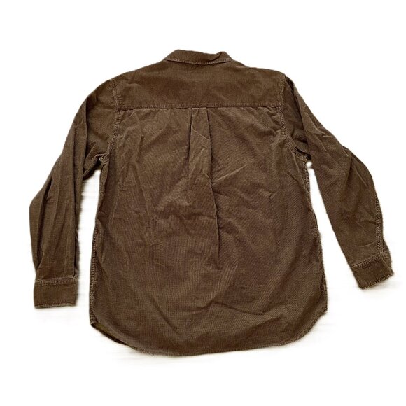 Nevada Velvet Check Button Up Shirt Tan Brown Men's Medium - Picture 4 of 7